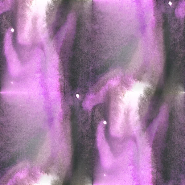 Arte negro, púrpura papel pintado sin costuras acuarela patrón fondo abstracto textura agua papel diseño — Foto de Stock