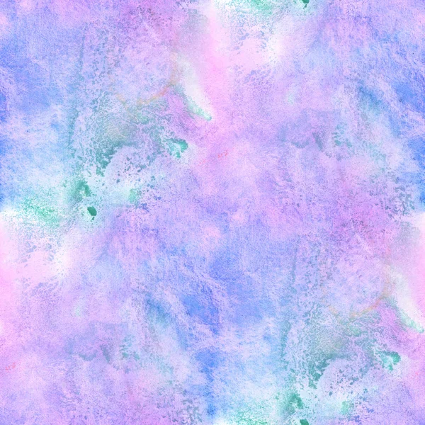 Arte sin costuras azul púrpura acuarela patrón fondo abstracto textura, papel pintado de diseño de papel de agua — Foto de Stock