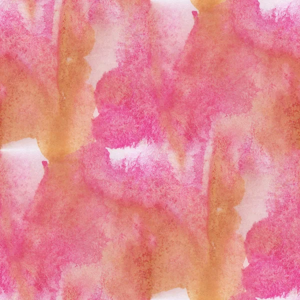 シームレスな壁紙アート赤ピンク水彩抽象背景手作り — ストック写真
