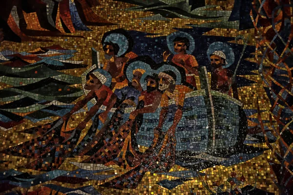 Stany Zjednoczone Washington 2006 Katedra Waszyngtona Wnętrze Mozaika — Zdjęcie stockowe