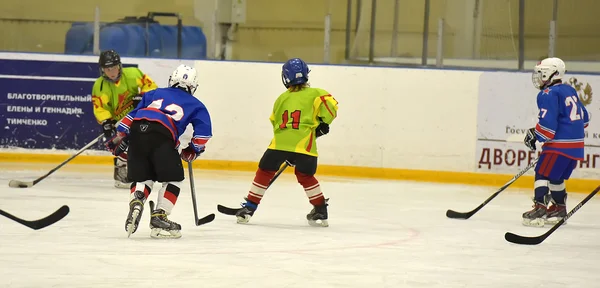 Russia San Pietroburgo 20015 Torneo Hockey Ghiaccio Bambini — Foto Stock