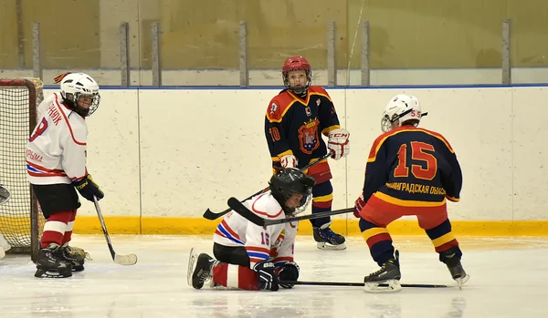 Russia San Pietroburgo 20015 Torneo Hockey Ghiaccio Bambini — Foto Stock