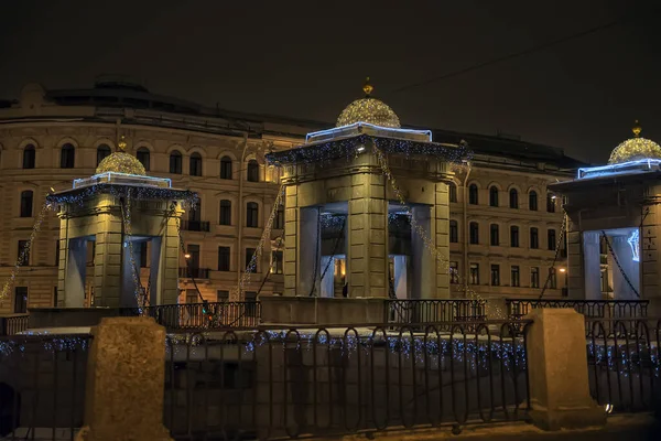 Ryssland Sankt Petersburg 2019 Lomonosovbron Bro Över Floden Fontanka Sankt — Stockfoto