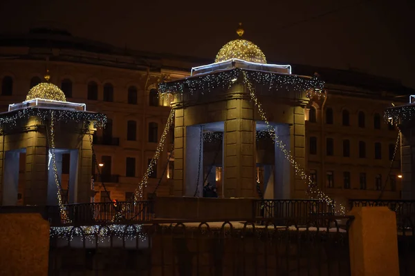 Ryssland Sankt Petersburg 2019 Lomonosovbron Bro Över Floden Fontanka Sankt — Stockfoto