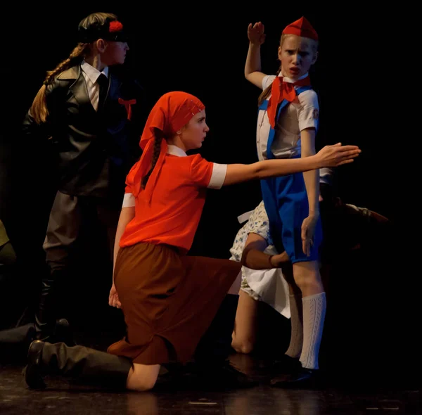 Petersburg Rosja 2015 Zespół Taneczny Dla Dzieci Dance Lenin Tak — Zdjęcie stockowe