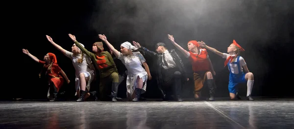 Petersburg Russland 2015 Kindertanzensemble Tanz Lenin Jung Geiste Der Sozialistischen — Stockfoto