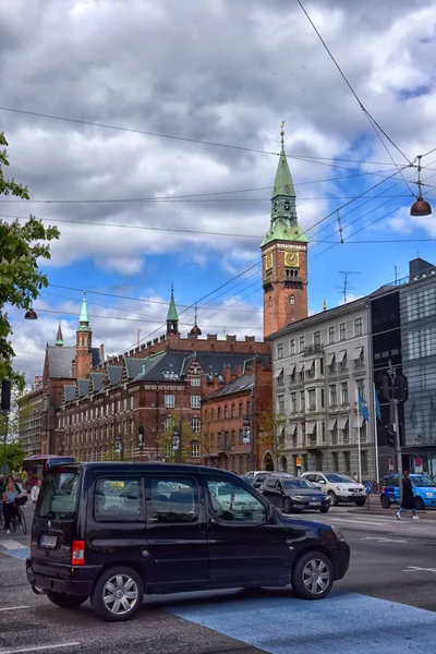 Copenaghen Danimarca Maggio 2016 City Copenhagen City Skyline — Foto Stock