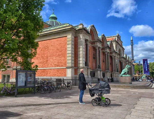 Copenhague Dinamarca 2016 Entrada Frontal Del Museo Carlsberg Glyptotek Edificio — Foto de Stock