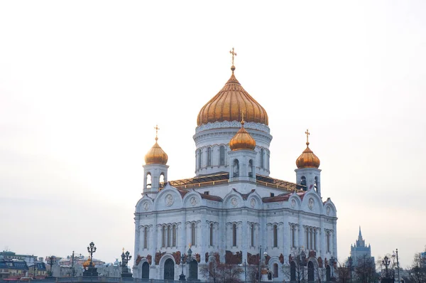 Rosja Moskwa 2018 Widok Katedrę Chrystusa Zbawiciela — Zdjęcie stockowe