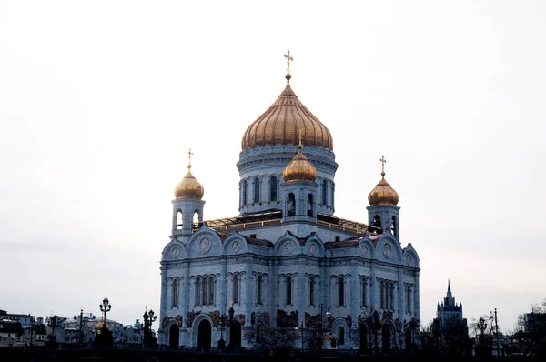 Rosja Moskwa 2018 Widok Katedrę Chrystusa Zbawiciela — Zdjęcie stockowe