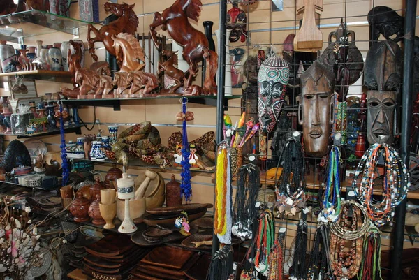 Хургада Египет Февраля 2014 Местный Сувенирный Магазин Египетском Магазине — стоковое фото