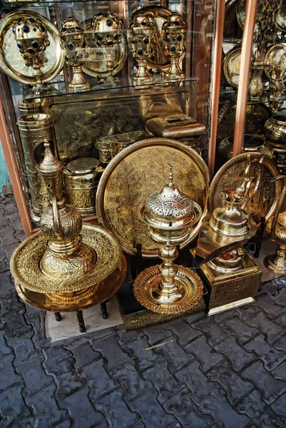 Hurgada Egypte Februari 2014 Lokale Cadeauwinkel Egyptische Souvenirwinkel — Stockfoto