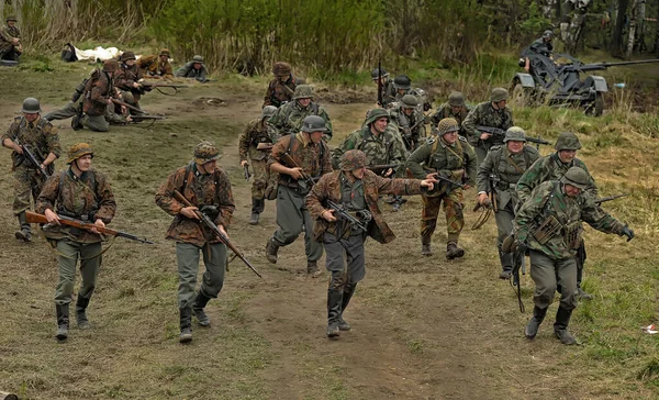 Russia Petersburg 2014 Reconstruction Wwii Battles Leningrad — Stock Photo, Image