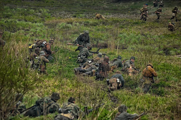 Russia Petersburg 2014 Reconstruction Wwii Battles Leningrad — Stock Photo, Image