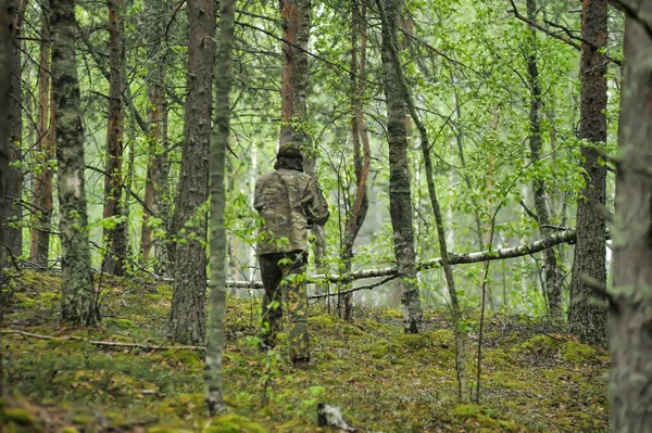 Petersburg Russia 2016 Paintball Players Full Gear Shooting Range Tournament — Stock Photo, Image