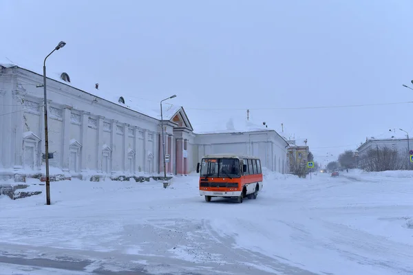 Ryssland Vorkuta 2021 Vorkuta Vintern Norr Ryssland — Stockfoto