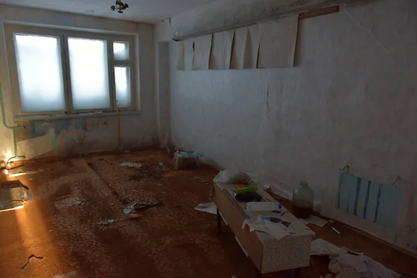 Russie Vorkuta 2021 Ville Abandonnée Perdue Près Vorkuta Appartements Abandonnés — Photo