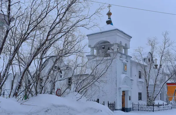 ロシア ボルクータ14 2021天使長の教会マイケル ボルクタ ロシア正教会 ボルクタ教区 ボルクタの伝承 — ストック写真