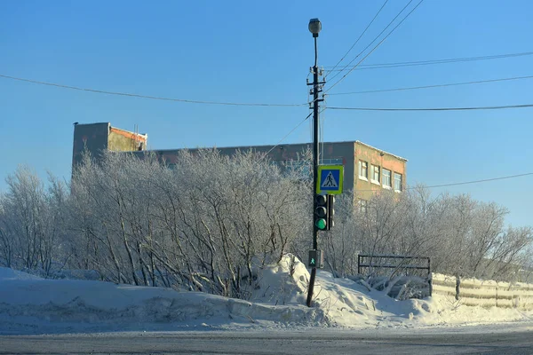 Rusland Vorkuta 2021 Mono Stad Het Noorden Van Rusland Vorkuta — Stockfoto