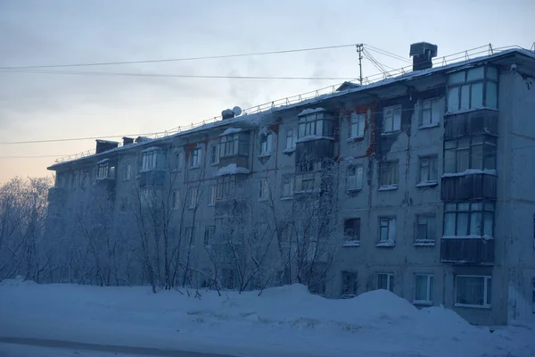 Rusland Vorkuta 2021 Mono Stad Het Noorden Van Rusland Vorkuta — Stockfoto