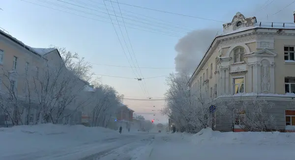 Ryssland Vorkuta 2021 Mono Stad Norra Ryssland Vorkuta — Stockfoto