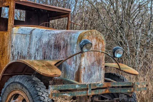 Ryssland Sankt Petersburg 2021 Sovjetiska Lastbilen Gaz Polutorka Utställning Militär — Stockfoto