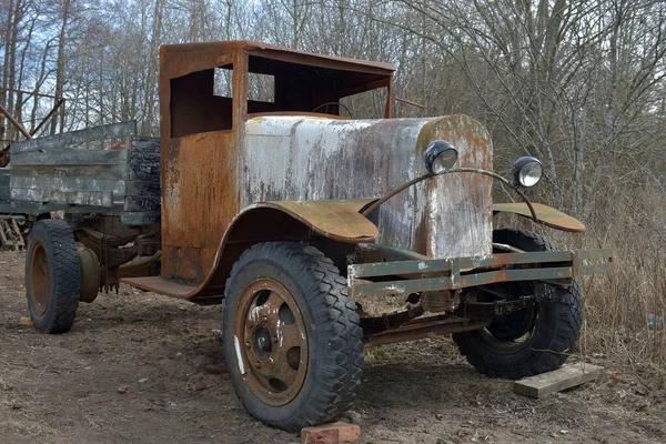 Rusland Petersburg 2021 Sovjet Vrachtwagen Gaz Polutorka Een Tentoonstelling Van — Stockfoto