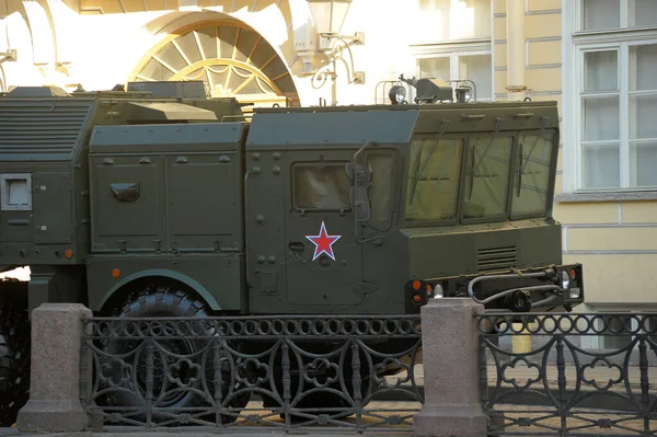 Russland Petersburg 2016 Militärfahrzeuge Und Ausrüstung Vorbereitung Auf Die Siegesparade — Stockfoto