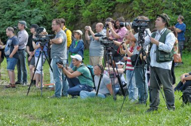 Russia, St. Petersburg 30,05,2016 Photographers and spectators with cameras at the festival 