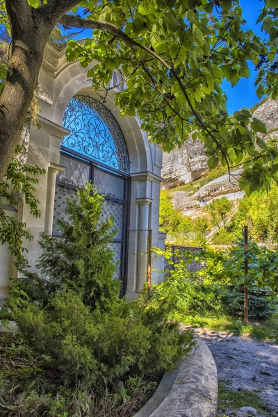 Crimea Bakhchisarai 2020 Templo Ortodoxo Bakhchisarai Crimea Monasterio Santa Asunción — Foto de Stock