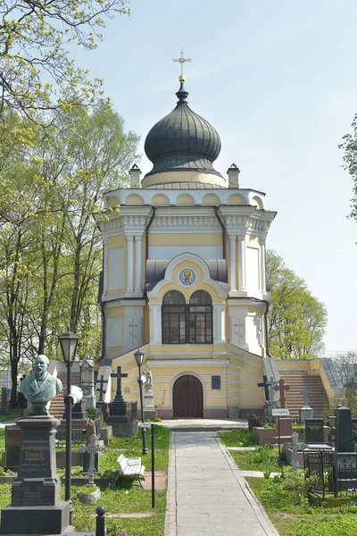 Sankt Petersburg Russland 2021 Die Denkmäler Des Nikolskoje Friedhofs Und — Stockfoto