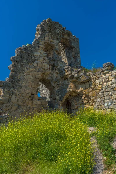 Mangup Kale Ciudad Cueva República Crimea Día Soleado — Foto de Stock