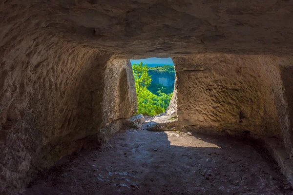 Mangup Kale Grot Stad Krim Zonnige Dag — Stockfoto