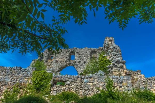 Mangup Kale Città Caverna Nel Crimea Giorno Esposto Sole — Foto Stock