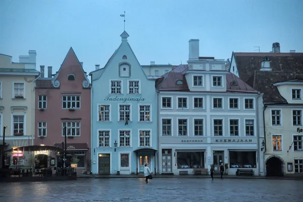 Estland Tallinn 2016 Verlassene Straßen Des Alten Tallinn Frühen Morgen — Stockfoto