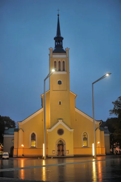 Tallinn Estonia 2016 John Lutheran Church Built 1867 — Stock Fotó
