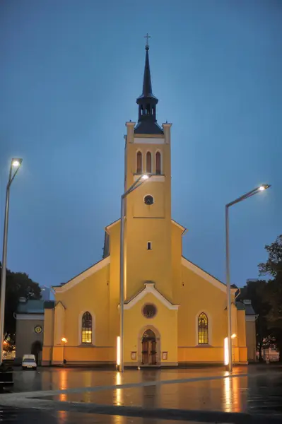 Tallinn Estonia 2016 John Lutheran Church Built 1867 — Stock Fotó