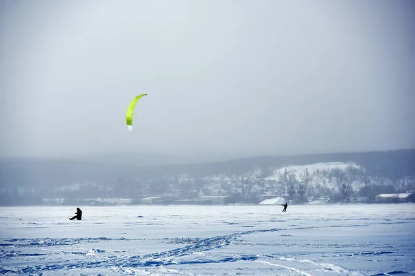 Petrozavodsk Russia 2021 Petrozavodsk Onega Gölü Nde Güneşli Bir Kış — Stok fotoğraf