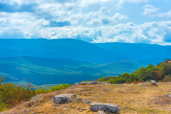 Krásný Výhled Krajinu Podzimních Horách Krym Baydar Valley — Stock fotografie