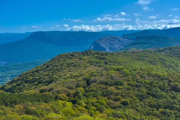 Krásný Výhled Krajinu Podzimních Horách Krym Baydar Valley — Stock fotografie