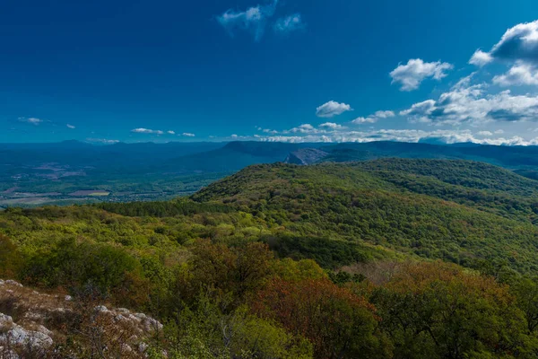 Krásný Výhled Krajinu Podzimních Horách Krym Baydar Valley — Stock fotografie