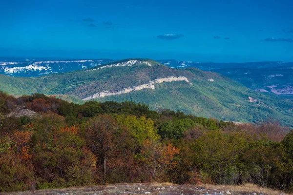 Krásný Výhled Krajinu Podzimních Horách Krym Baydar Valley — Stock fotografie