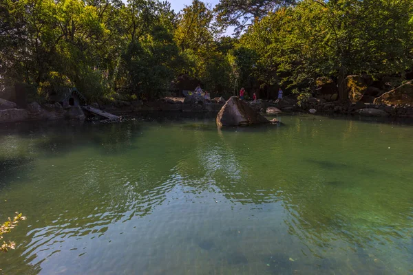 Verano Jugosa Toma Con Vistas Increíblemente Hermoso Parque Palacio Vorontsov —  Fotos de Stock