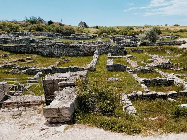Krym Sevastopol 10052021 Rezerva Muzea Chersonesos Tauride Starověké Pole Založené — Stock fotografie