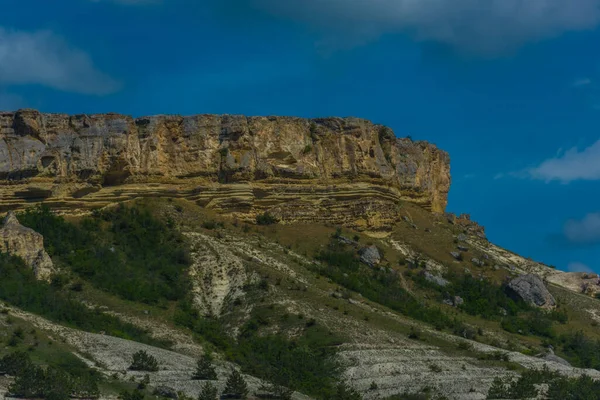 Schöne Landschaft Aus Weißem Felsen Oder Belaya Scala Felsen Kaya — Stockfoto