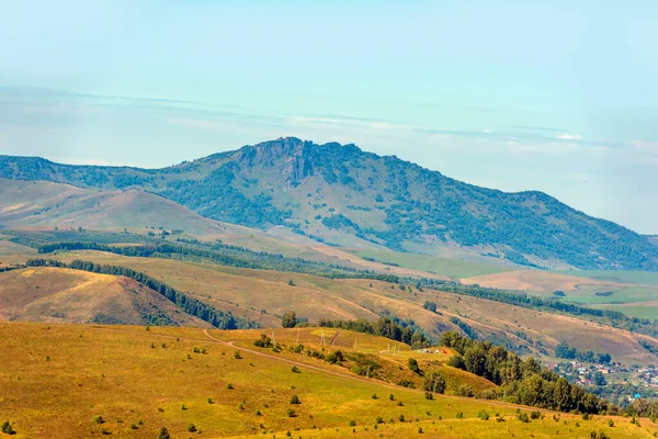 Paysage Été Avec Des Collines Des Montagnes Altaï Montagne Altaï — Photo