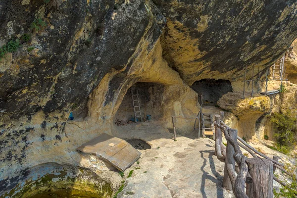 Kloster Chelter Marmara Auf Dem Berg Chelter Kaya Krim Dorf — Stockfoto