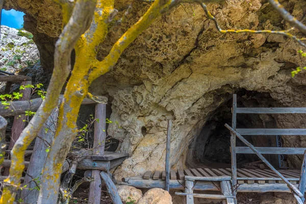 Klooster Chelter Marmara Berg Chelter Kaya Krim Dorp Ternovka — Stockfoto