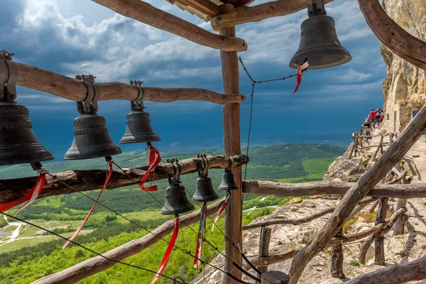 Campanas Campanario Contra Cielo Tormentoso — Foto de Stock