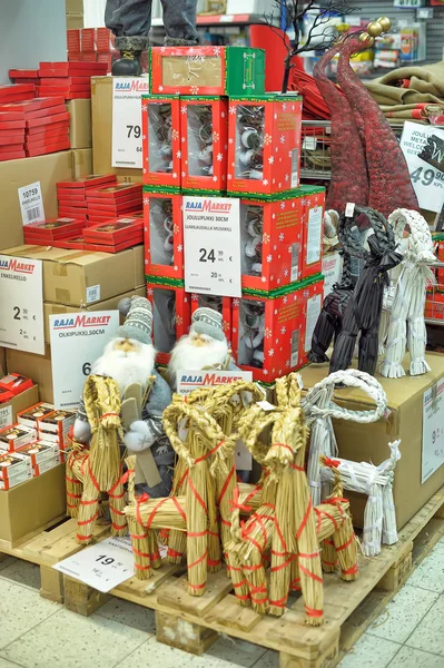 Santa Claus figuur in de winkel — Stockfoto